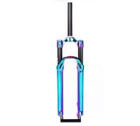 Horquilla Delantera de montaña, Horquilla de suspensión para Bicicleta de montaña, 26/27,5/29 pulgadas, AIRE, 1-1/8", Freno de Disco, amortiguador, liberación rápida, recorrido de 9 mm y 100 mm, bloq