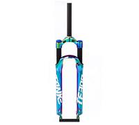 Horquilla Delantera de montaña, Horquilla de suspensión para Bicicleta de montaña, 26/27,5/29 pulgadas, AIRE, 1-1/8", Freno de Disco, amortiguador, liberación rápida, recorrido de 9 mm y 100 mm, bloq