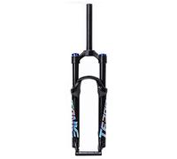 Horquilla Delantera de montaña, Horquilla de suspensión para Bicicleta de montaña, 26/27,5/29 pulgadas, AIRE, 1-1/8", Freno de Disco, amortiguador, liberación rápida, recorrido de 9 mm y 100 mm, bloq