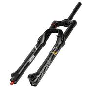 Horquilla Delantera de montaña, Horquilla de suspensión para bicicletas de montaña de 26/27,5/29 pulgadas, recorrido de aire de 140 mm, ajuste de rebote, bloqueo manual de 1-1/8'', freno de disco del