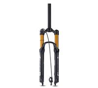 Horquilla Delantera de montaña, Horquilla de suspensión para bicicletas de montaña de 26/27,5/29 pulgadas, recorrido de AIRE de 100 mm, Tubo Recto de 1-1/8", bloqueo Manual/remoto, cierre rápido de 9