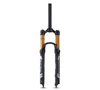 Horquilla Delantera de montaña, Horquilla de suspensión para bicicletas de montaña de 26/27,5/29 pulgadas, recorrido de AIRE de 100 mm, Tubo Recto de 1-1/8", bloqueo Manual/remoto, cierre rápido de 9