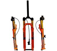 Horquilla Delantera de montaña, Horquilla de suspensión para bicicletas de montaña de 26'', 27,5'' y 29 pulgadas, 120 mm de recorrido, eje pasante, freno de disco de 15 mm, amortiguador de aire de 1-