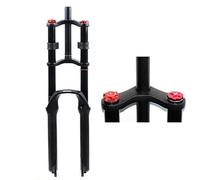 Horquilla Delantera de montaña, Horquillas de suspensión para bicicletas de montaña, descenso, 26/27,5/29'', horquilla neumática con amortiguación, recorrido de 140 mm, Freno de Disco delantero DH de