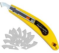 HORREX 1 Pezzo Taglierino Pieghevole e 30 Pezzi Cutter Taglia Plexiglass Taglierino Professionale Taglierino Piccolo Cutter Professionale Cutter Amazon Basic Adatto per Tagliare Carta,Pelle,Nastro