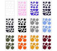 HORREX 12 Pezzi Toppe Adesive per Tessuti in Nylon, Toppa Termoadesiva per Tessuti, Patch Personalizzate, Autoadesive, Morbide, Impermeabili Riparazione Piumino, Tende Giacca in Piuma Sacco a Pelo
