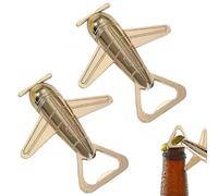 HORREX 2 Pezzi Cavatappi Professionale di Birra, Apribottiglie a Forma di Aeroplano, Oggetti Strani per Feste in Metallo a Tema da Viaggio per Matrimoni Feste Ospiti Regalo di Viaggio Bar