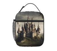 Horrible Fairy Tale Castle02 - Borsa termica per il pranzo, per ufficio, lavoro, picnic, riutilizzabile, per adulti