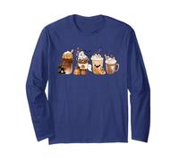 Horror Autunno caffè Zucca Spezia Latte Iced Autumn Halloween Maglia a Manica