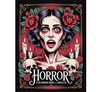Horror Coloring Book for Adults: 50 Dark & Scary Coloring Pages Featuring Creepy Scenes and Spine-Chilling Portraits
