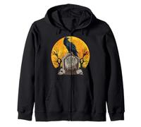 Horror Crow Black Crow Dice mai fidarsi dei viventi Felpa con Cappuccio