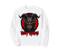 Horror Dämon Teufel Frau Kramperl Outfit Mask Merry Krampus Felpa