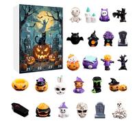 Horror Doll Avvent 2025 - Calendario del conto alla rovescia di Halloween, pendenti da collezione | Figure inquietanti di 24 giorni Famiglia per bambini amici shop decorazioni per le vacanze in casa,