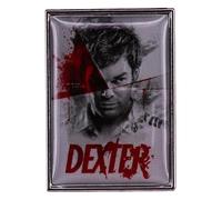 Horror Film Killer Smalto Spilla Cranio Retro Cartoon Distintivo Halloween Moda, Klein, Metallo non prezioso