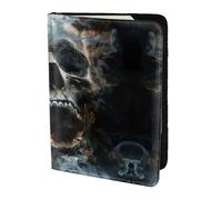 Horror Ghost Skull Stampa Porta Passaporto Per Viaggio Must Have, Custodia per Passaporto Per Accessori Da Viaggio Per Donne Uomini, Nero, One Size