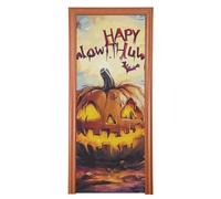 Horror Halloween Spettrale Zucca porta copre decorativo 35x79 In banner per esterno Primavera Estate Stagionale Decor M
