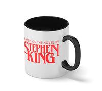 Horror Inspired Based On the novel By Stephen King Bianco tazza di caffè con Nero Rim & Handle Mug