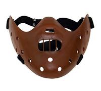 Horror - Maschere in resina spaventose di Hannibal Lecter, il silenzio degli agnelli, per Halloween, cosplay, feste di ballo, colore: marrone