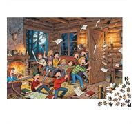 Horror Movie Cabin in The Woods Puzzle in Legno Impermeabile DIY Puzzles Da 1000 Pezzi Regali Per Adulti Sfidanti E Rompicapo Per Decorazioni Domestiche