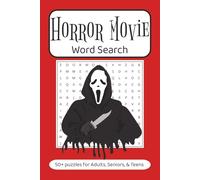 Horror Movie Word Search: Scary & Spooky Puzzles With Easy to Read Print | 6x9 inches 110 pages | 50+ Puzzles… Gift for Vacations, Holidays, Travel Games