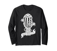Horror Movies & Chill Skeleton Popcorn Funny Halloween Maglia a Manica