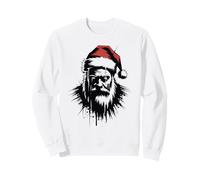 Horror Santa Grunge Alt Creepy Santa Vintage Natale Felpa