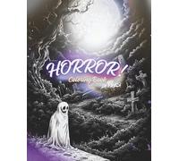 Horror! Scary and creepy setting coloring book with 24 pages
