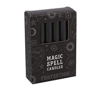 Horror-Shop Candele Magiche di Protezione Nere 12 Pz.