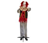 Horror-Shop Clown Demoniaco Dell'orrore Come Animatronic di Halloween 170 Cm