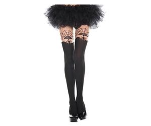 Horror-Shop Collant con Ragno E Ragnatela