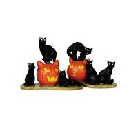 Horror-Shop Lemax Spooky Town - Gatti di Halloween Set di 2