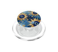 Horror Strano Occhio Malvagio Blu Scuro PopSockets PopGrip per MagSafe