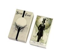 Horror Tarot Deck, Dark Oracle Cards, Gothic Art Design, Full 78card Set Mystical Party Entertainment Ideal for Spiritual Readings and Gothic Themed Gatherings 4.13x2.44x1.1 Inches