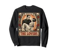 Horror The Lovers Tarot Card Funny Frankenstein And Bride Felpa