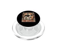 Horror The Lovers Tarot Card Funny Frankenstein And Bride PopSockets PopGrip per MagSafe