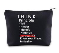 Horror Web Series Borsa per il trucco Mandela Regali ispirati T.H.I.N.K. Principio Mandela Horror Zipper Bag, Conosci il tuo posto Uk