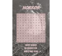 Horror Word Search 50 Puzzles For Adults and Teens