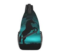 Horse 02 Borsa a tracolla per cavalli Zaino a tracolla per cavalli Zaino da giorno Zaino casual Borsa da trekking Borsa per animali