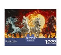 Horse 1000 Piece Jigsaw Puzzle For Adults Educational Games Stress Relief Puzzle Exercise The Memory of The Brain for Men, Women, Elders, Seniors 38x26cm/1000pcs
