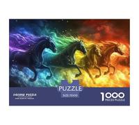 Horse 1000 Pieces Jigsaw Puzzles For Adults Educational Games Stress Relieving Entertainment Exercise The Memory of The Brain for Family Decorations 70x50cm/1000pcs