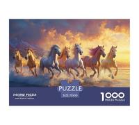 Horse 1000 Pieces Jigsaw Puzzles For Adults Educational Games Stress Relieving Entertainment Exercise The Memory of The Brain for Adults And Kids, Age 12 Years Up 70x50cm/1000pcs