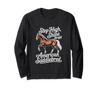 Horse American Saddlebred Step High, Shine Bright Maglia a Manica
