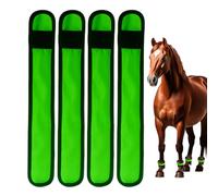 Horse Ankle Straps - 4 pezzi riflettenti Animal Foot Wraps With LED Light | 4 pezzi Safety Leggings | 4s Modes Horse Ankle Straps | For Night Riding Trail Road Parade Farm Stable Ranch Stall