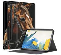 Horse Art Custodia per Samsung Galaxy Tab S9 FE 5G 11"/Galaxy Tab S9 11" 2023, angoli di visualizzazione multipli custodia con supporto S Pen Auto Sleep/Wake per Galaxy Tab S9 FE
