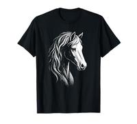 Horse Art Horse Amante Ragazza Equitazione Cavallo Cavaliere Maglietta