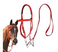 Horse Bridle, Adjustable Snaffle Noseband, Nylon Equine Noseband Renins, Soft Lined Trail Riding Gear, Equestrian Supplies for Women Men, Comfort Riding Equipment