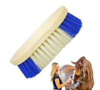 Horse Brushes Grooming, Shedding Scrubber Comb, Ergonomic Grip, 8x2.48x1.77in, Hard Bristles for Deep Cleaning, Tool Horses, Bovine, and Livestock Care
