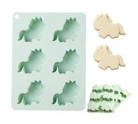 Horse Chocolate Mold Tray, Silicone Candy Making Mold, Wax Melt Baking Form, Animal Shaped Craft Dessert Tool for Party Ice Soap Jelly Gummy Cake DIY Kitchen Use, Chocolate Candy, Baking Dessert