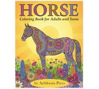 Horse coloring book for adults and teens: A Relaxing Coloring Book for Adults & Teens