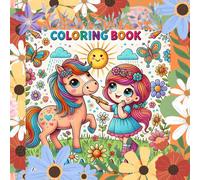 Horse Coloring Book for Kids Ages 4-8: with 26 Charming Illustrations and Lyrics